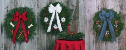 All of our wreaths are Made in Maine from the finest balsam and shipped fresh and fragrant to your home. 