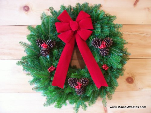 Handcrafted Beehive Balsam Wreaths ~ Made in Maine 