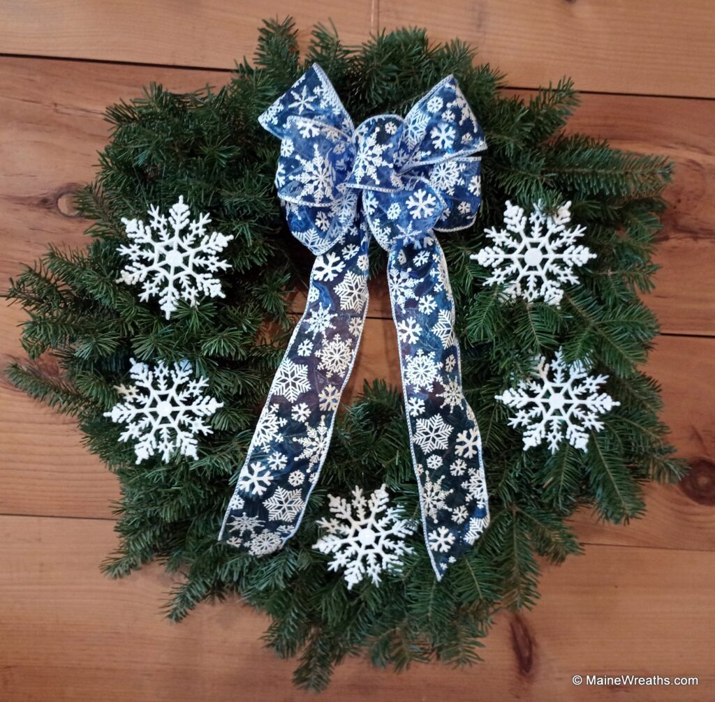 Maine Snowflake Wreath - Handcrafted and shipped direct